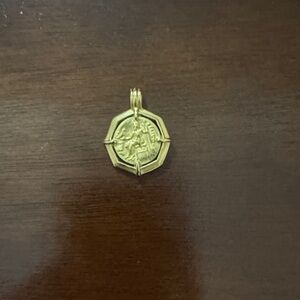Gold-Tone Coin Pendant